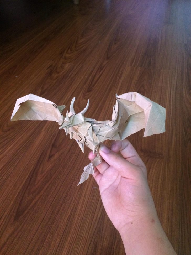 Complex Origami Tutorial An Origami Dragon I Designed When I Was 13 Its