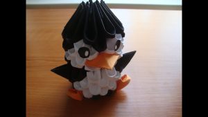 3D Origami Crafts 3d Origami Penguin Tutorial