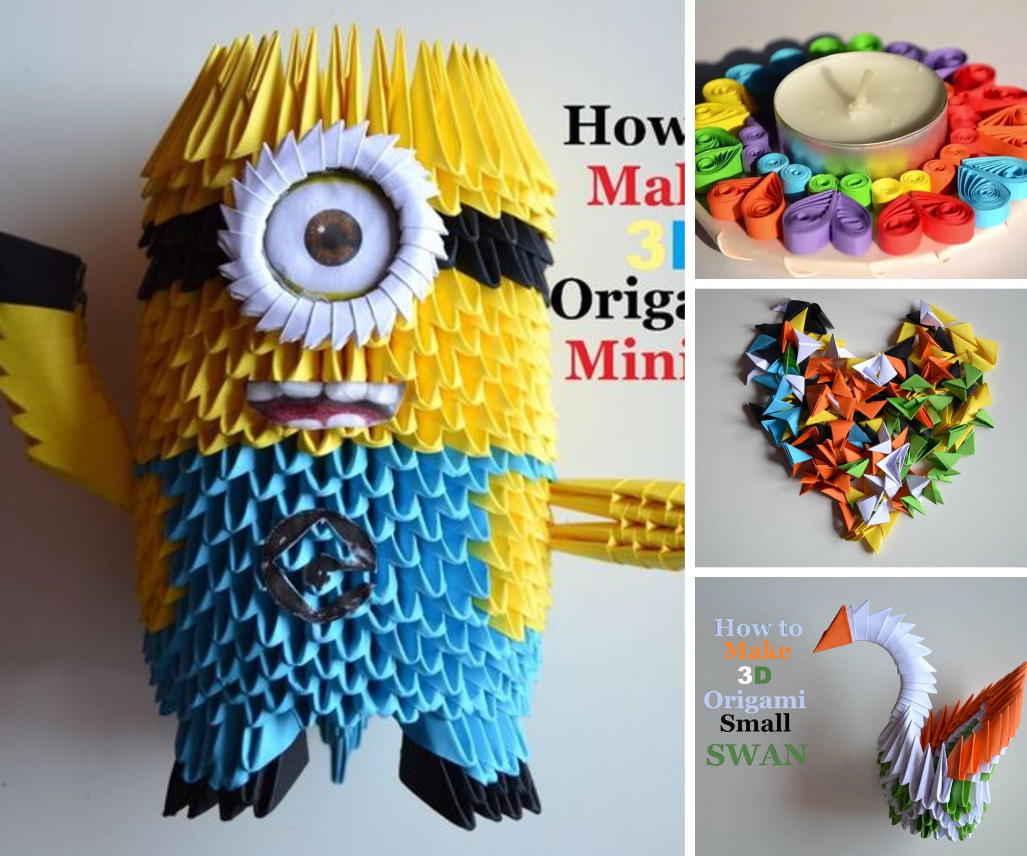 3D Origami Crafts 3d Origami Quilling Crafts