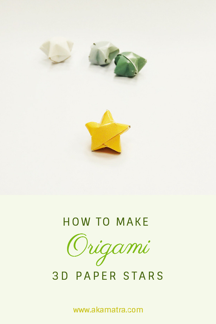3D Origami Crafts How To Make 3d Origami Paper Stars Akamatra