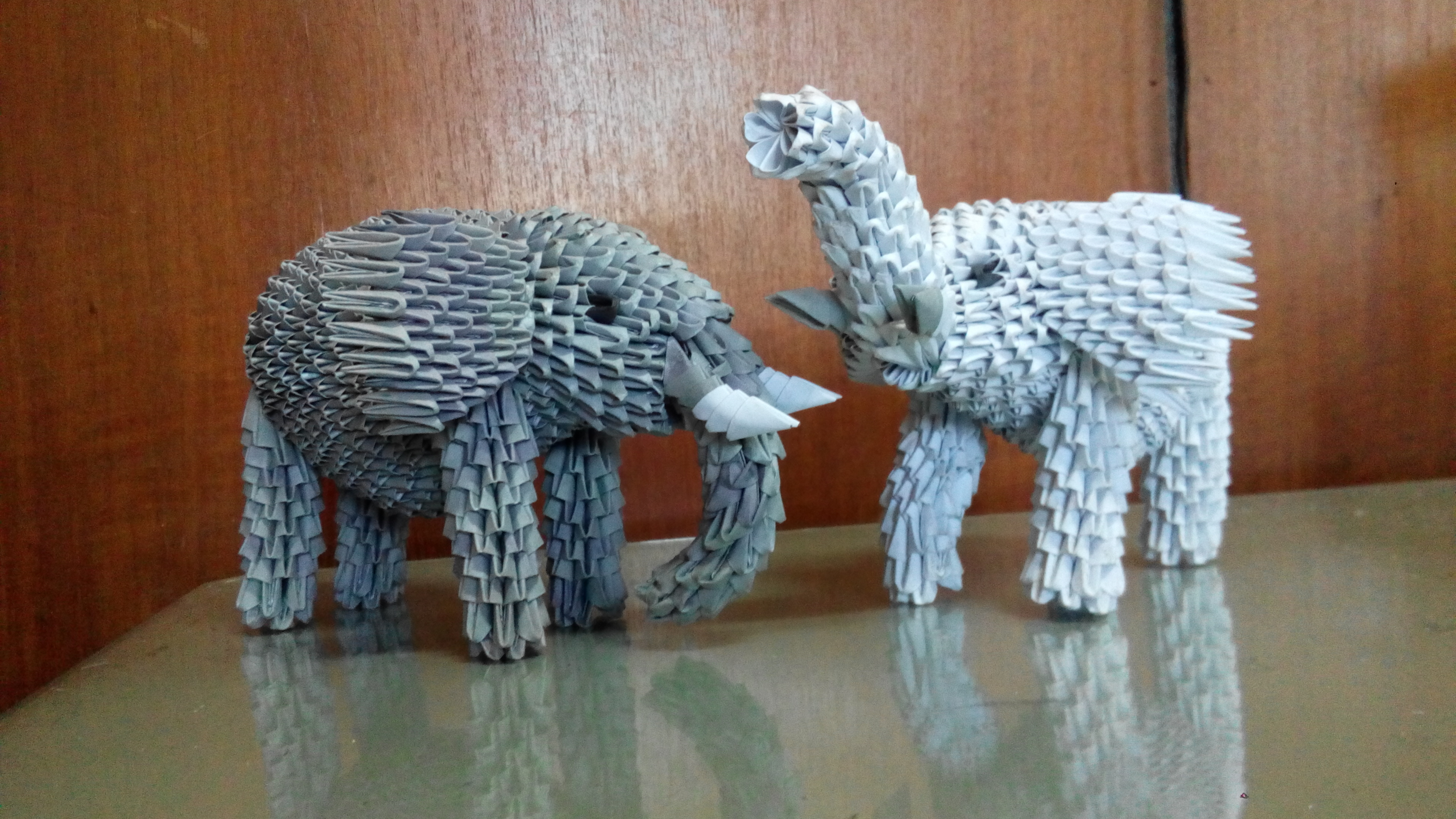 3D Origami Crafts Paper Craft 3d Origami Elephant Tutorial Httpsyoutubehzetqn5jv