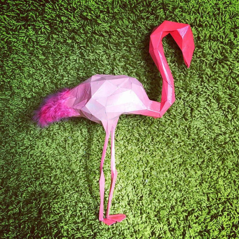 3D Origami Flamingo 3d Biglua