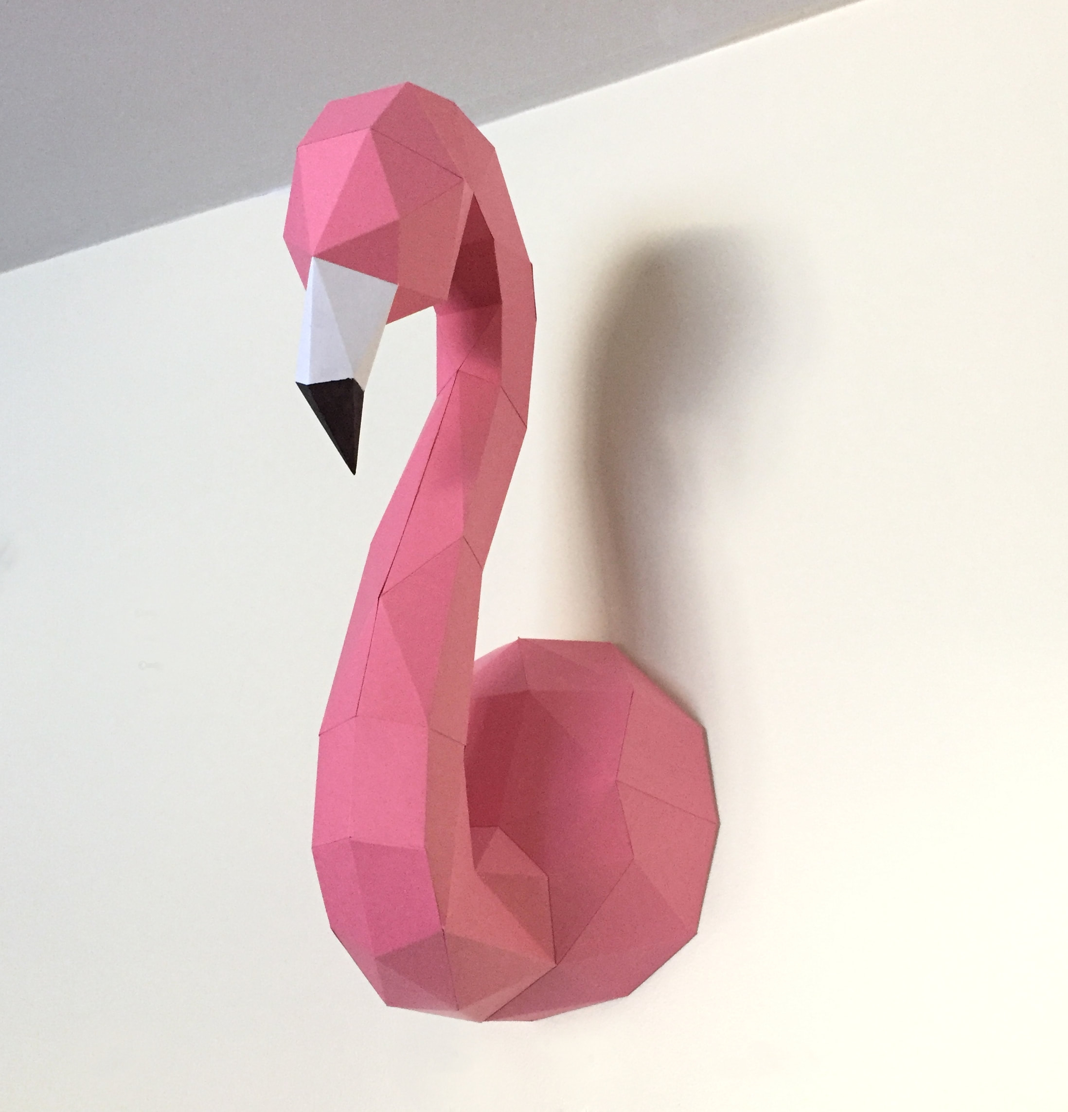 3D Origami Flamingo Flamingo 3d Digital Template