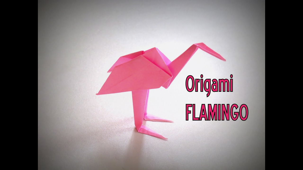 3D Origami Flamingo Origami How To Make A Flamingo