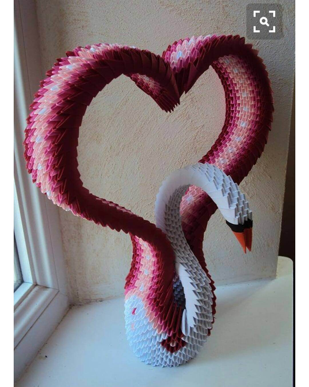 3D Origami Flamingo The Big 3d Origami Heart Swan