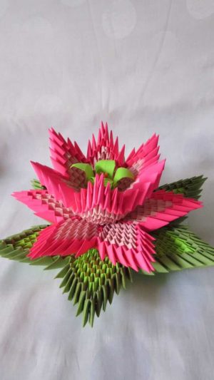 3D Origami Flower 3d Origami Lotus
