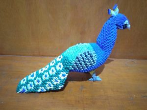 3D Origami Peacock Papercraft 3d Origami Peacock Tutorial Album On Imgur