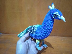 3D Origami Peacock Papercraft 3d Origami Peacock Tutorial Album On Imgur