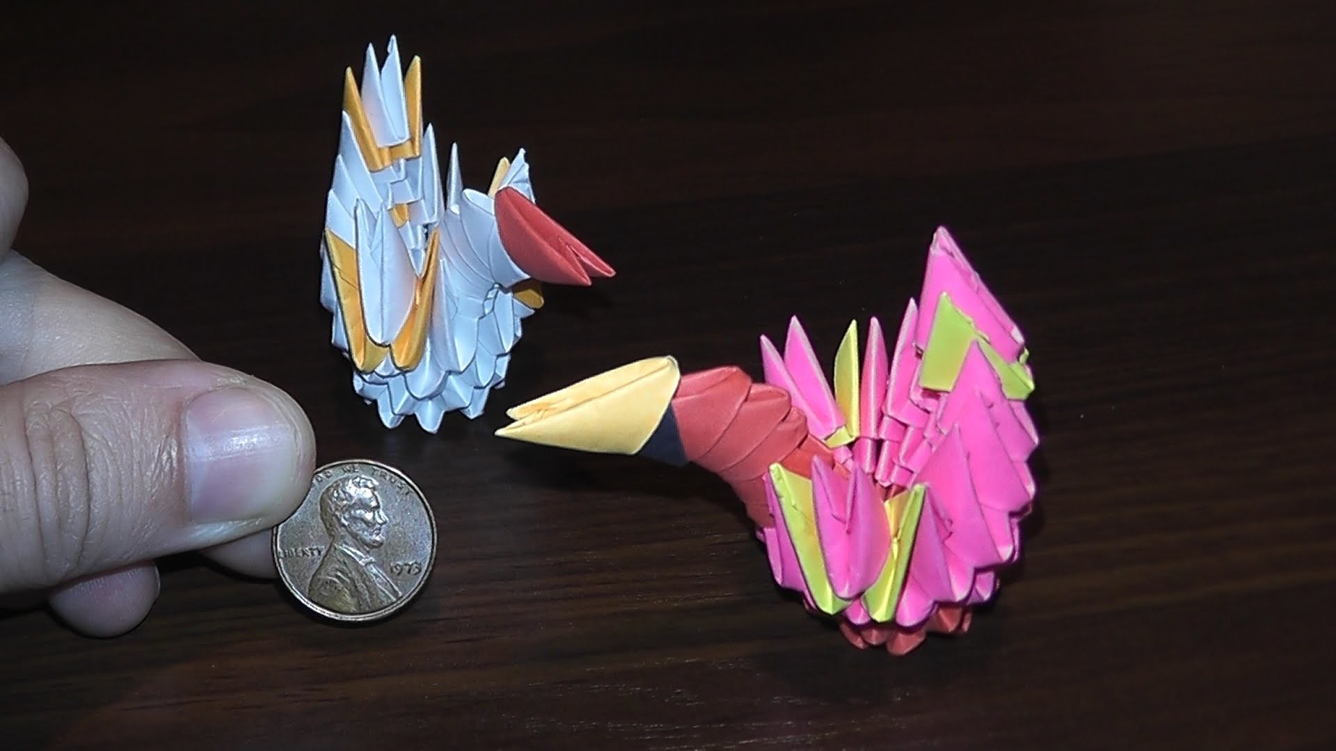 3D Origami Small Swan 3d Origami Mini Swan For Beginners