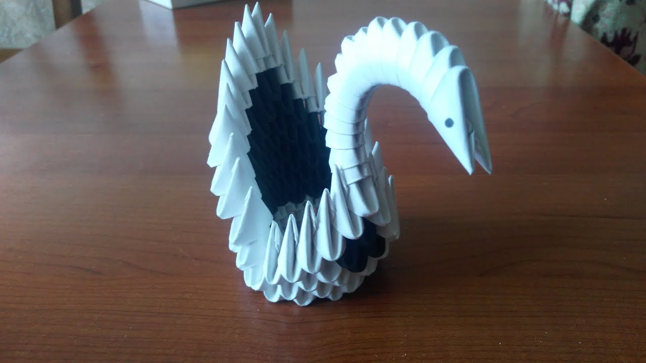 3D Origami Small Swan 3d Origami Small Swan Tutorial Diy Paper Small Swan Youtube