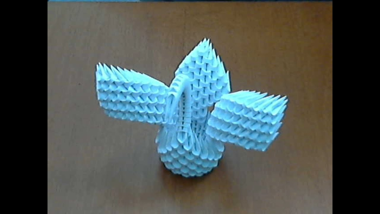 3D Origami Small Swan How To Make 3d Origami Small Swan Model 3 Youtube