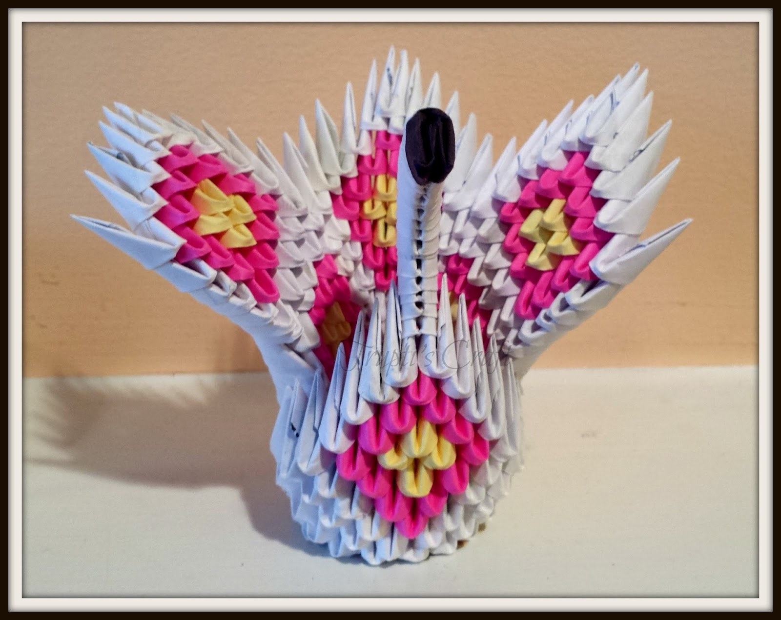 3D Origami Small Swan Truptis Craft 3d Origami Mini Swan