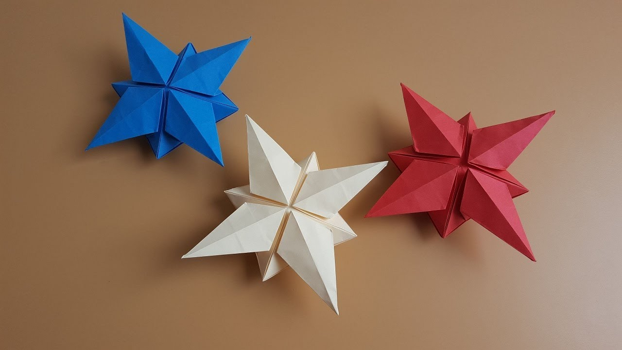 3D Origami Star Cmo Hacer Una Estrella 3d Origami