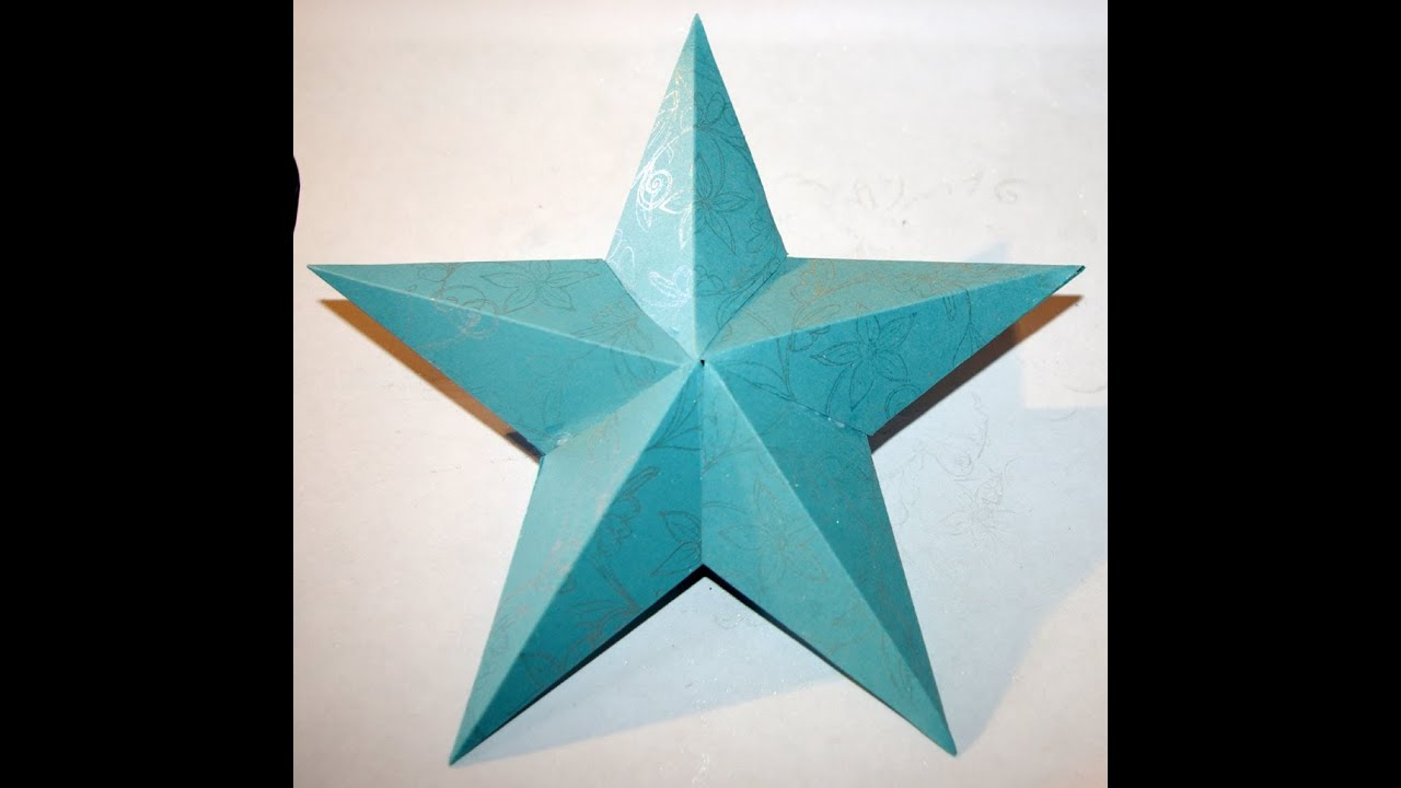 3D Origami Star How To Make A 3d Paper Star Hd