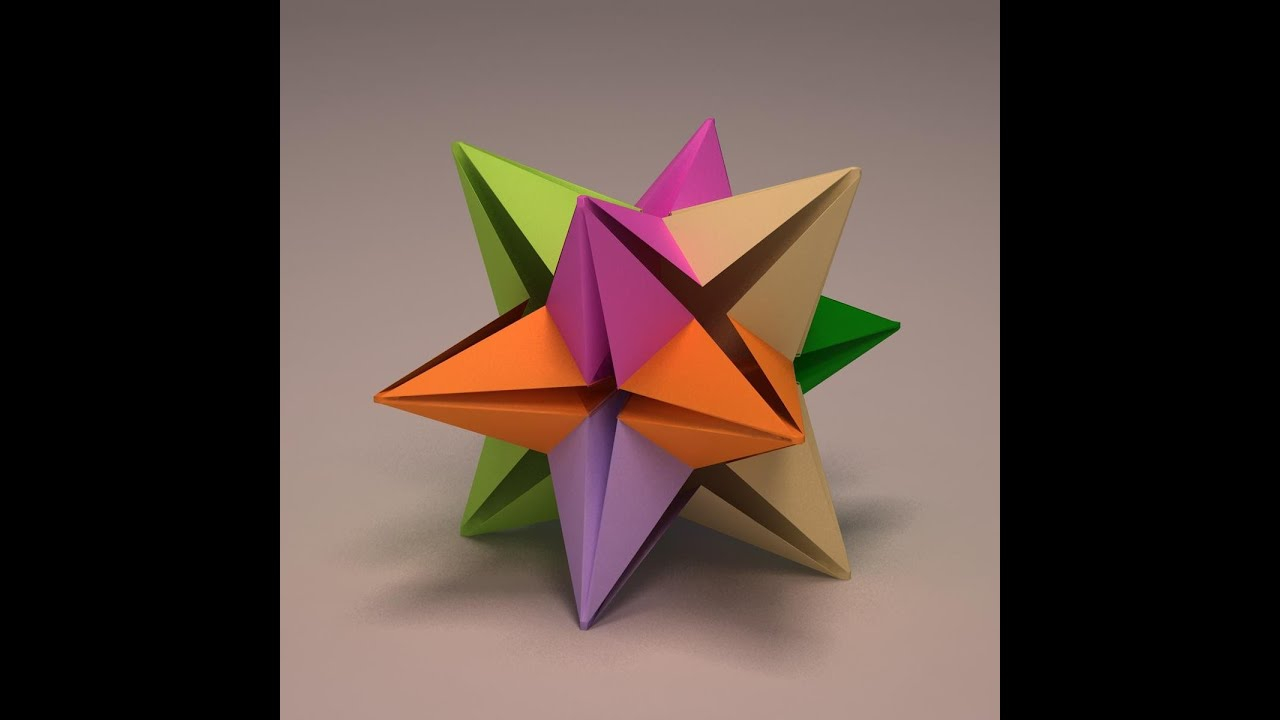 3D Origami Star Origami Modular Star 3d Origami Star Tutorial