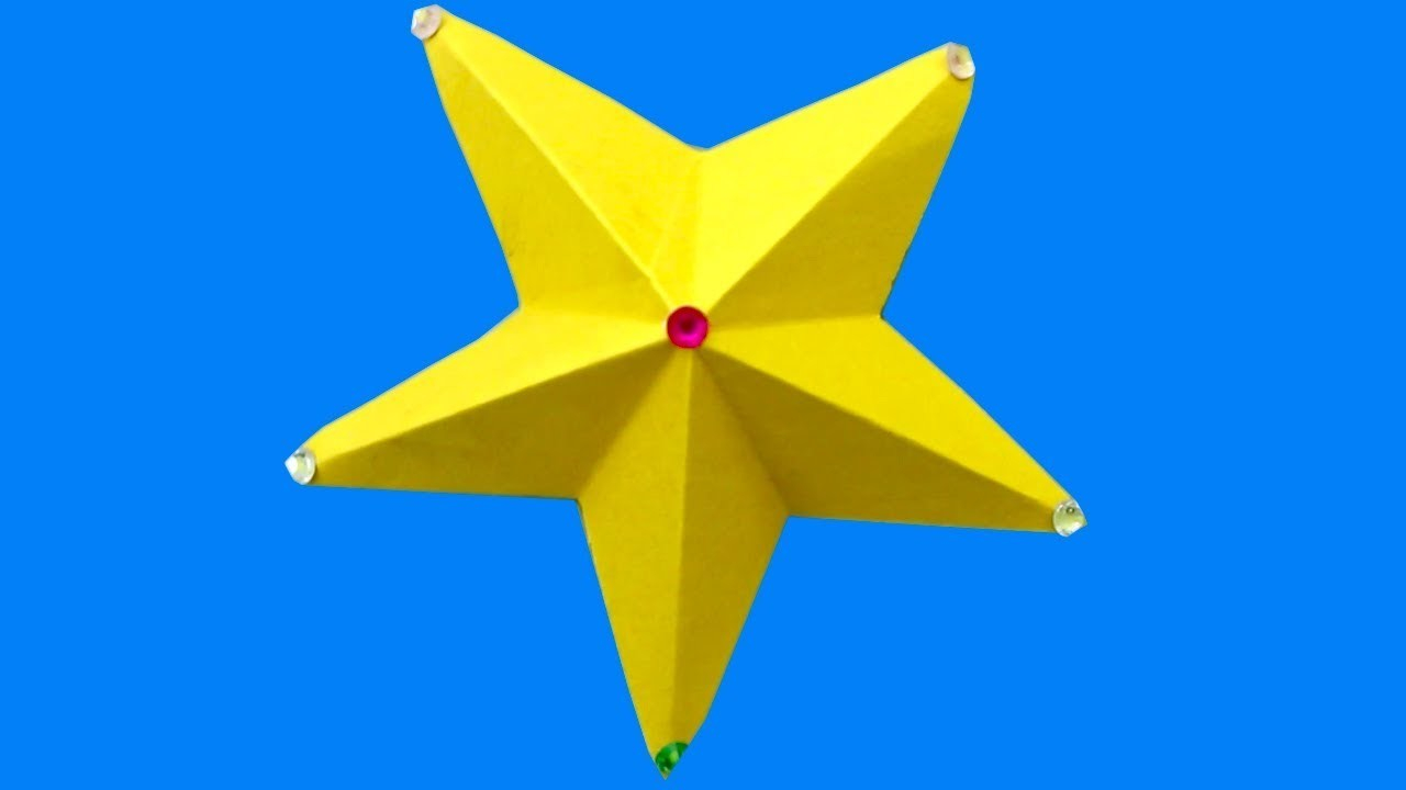 3D Origami Star Paper Origami Star How To Make 3d Star With Paper How To Make