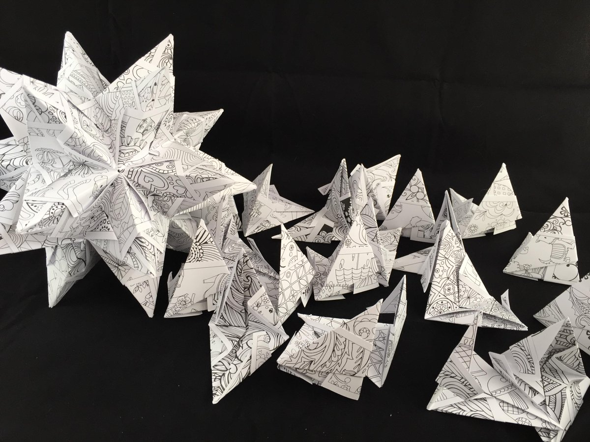 3D Origami Star The Crafty Treehouse On Twitter Deconstructed 3d Origami Star Don