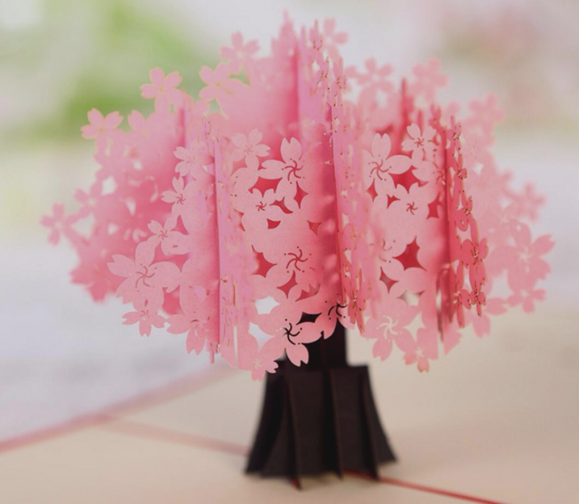 3D Origami Wedding Awesome Of Origami Wedding Pcs D Pink Flower Handmade Kirigami
