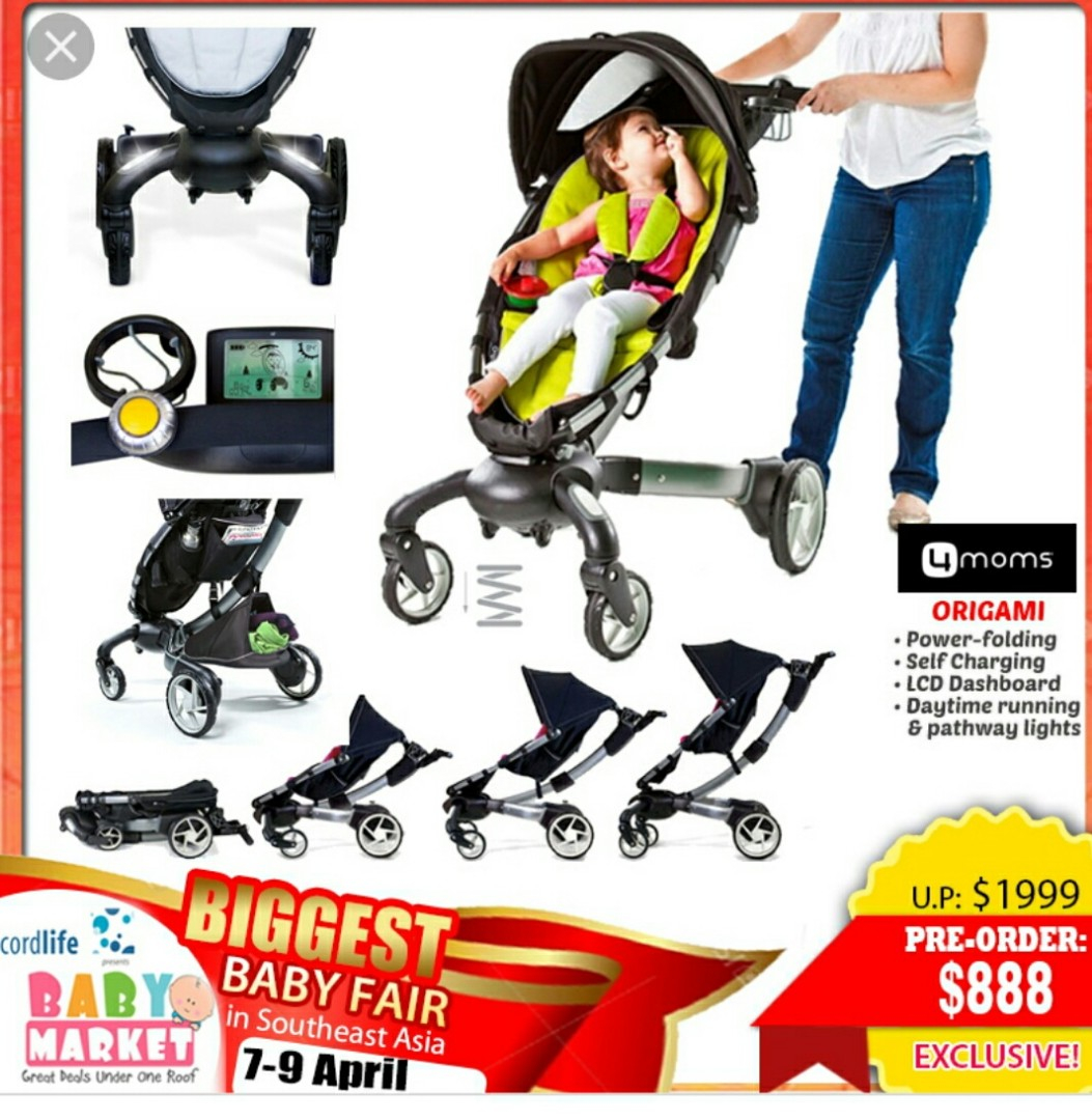 4Moms Origami Stroller 4moms Origami Stroller Half Price Babies Kids Strollers