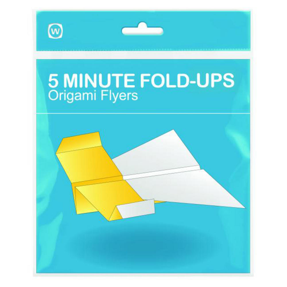 5 Note Origami 5 Minute Fold Ups Kit Fun Paper Origami Flyers Stationary Blue Urban Trading