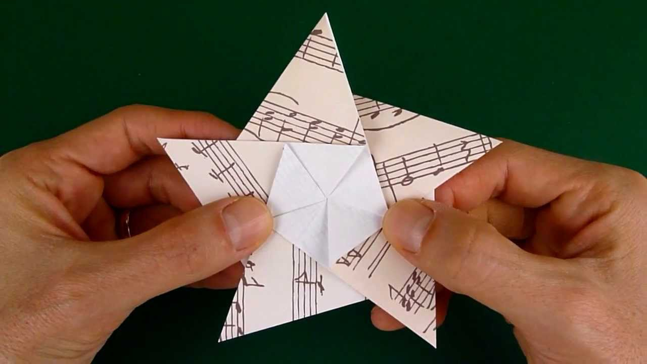 5 Note Origami Folding A 5 Pointed Origami Star