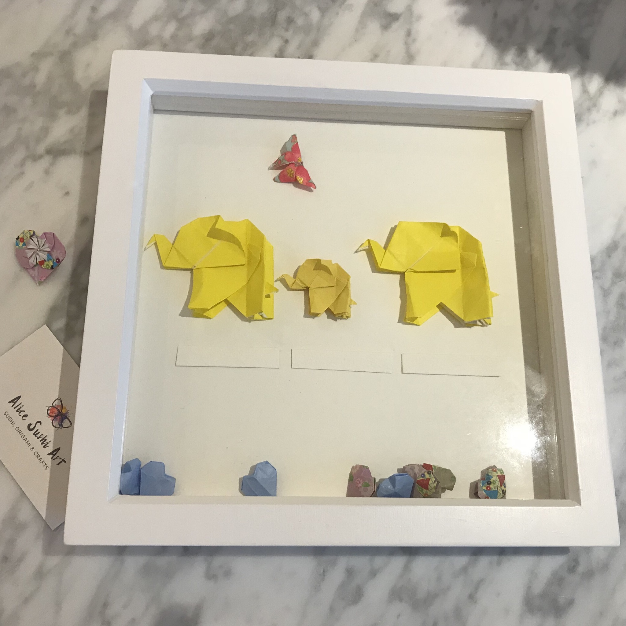Baby Elephant Origami Custom Made Origami Pieces For New Ba Gifts Alice Sushi Art