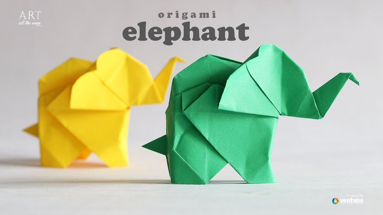 Baby Elephant Origami How To Make Origami Elephant Fumiaki Kawahata
