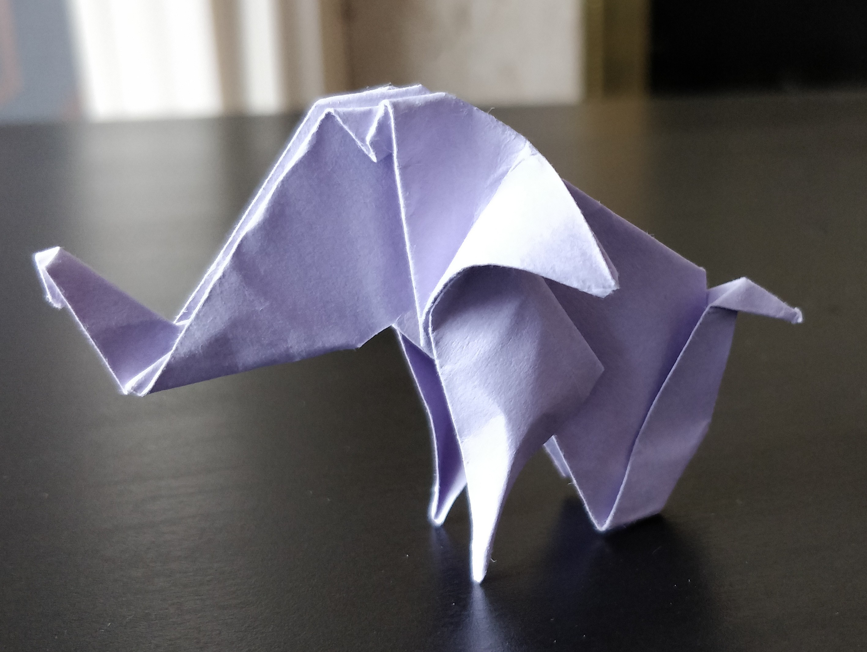 Baby Elephant Origami I Made An Origami Ba Elephant Origami