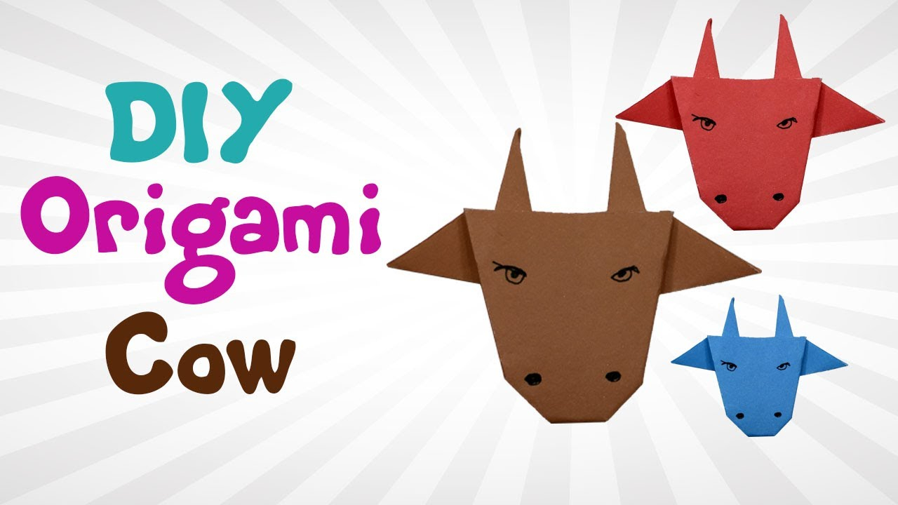 Beautiful Origami Instructions Easy Origami Cow Instructions Diy How To Make An Origami Cow Beautiful Origami Cow Face For Kids