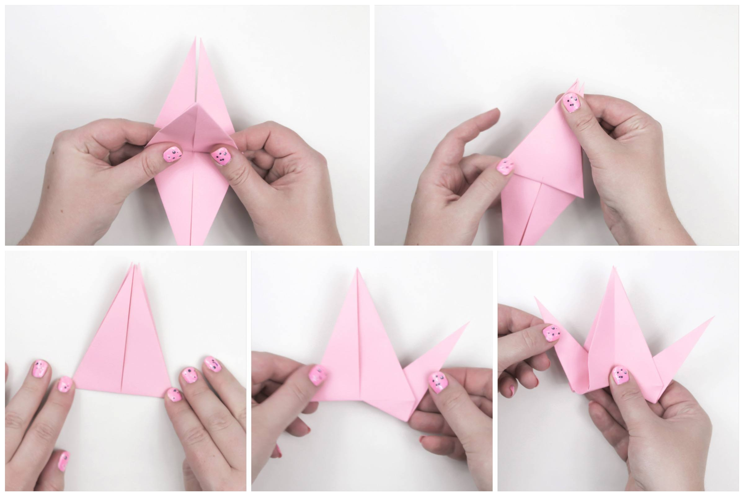 Beautiful Origami Instructions Origami Flapping Crane Step Step Beautiful Origami Flapping Bird