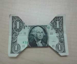 Bow Tie Origami Dollar Bill How To Fold A Dollar Bill Into A Bowtie
