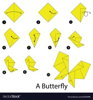 Butterfly Origami Instructions Step Instructions How To Make Origami A Butterfly