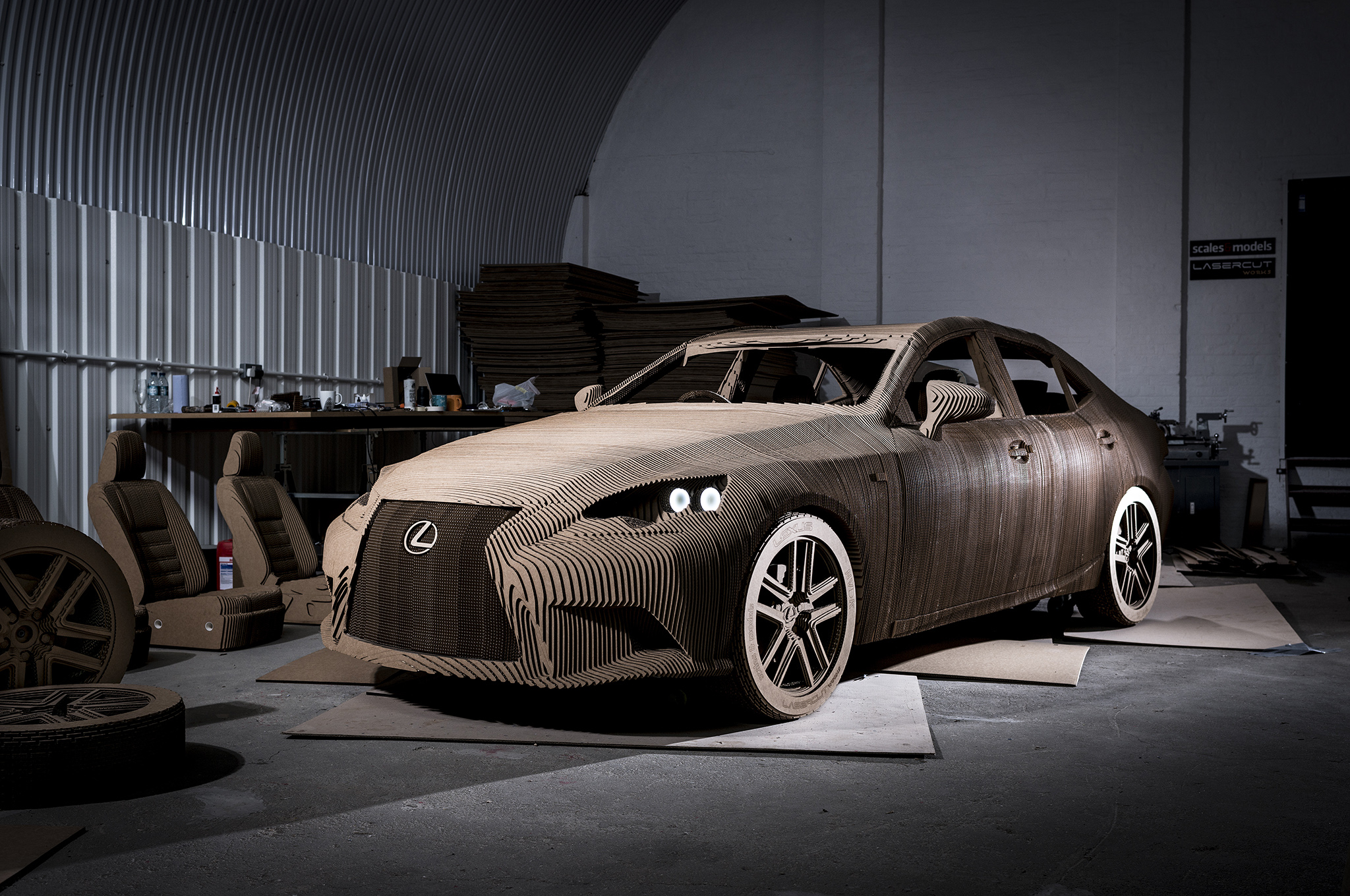 Car Origami 3D Lexus Builds A Cardboard Car That You Can Drive Performance Lexus