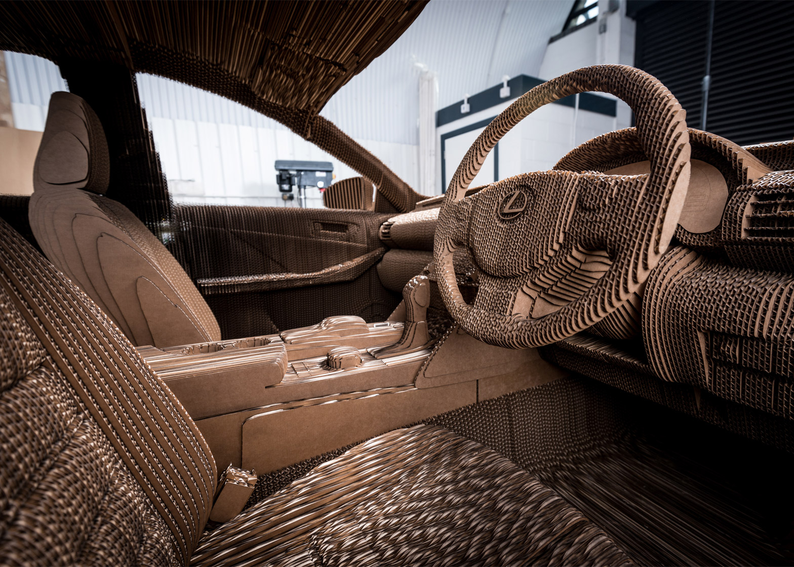 Car Origami 3D Lexus Reveals Fully Drivable Origami Inspired Cardboard Car