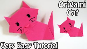 Cat Origami Tutorial How To Make Origami Cat Easy Origami Cat Tutorial 2018