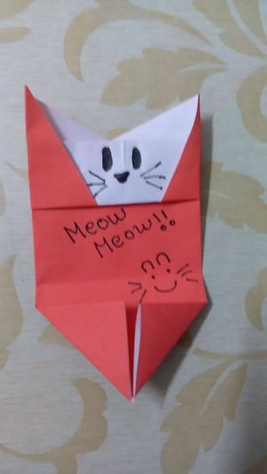 Cat Origami Tutorial Origami Cat Envelope Mahina V Tutorial Origamitree