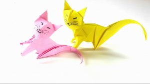 Cat Origami Tutorial Origami Tutorial How To Fold An Easy Origami Neko Cat