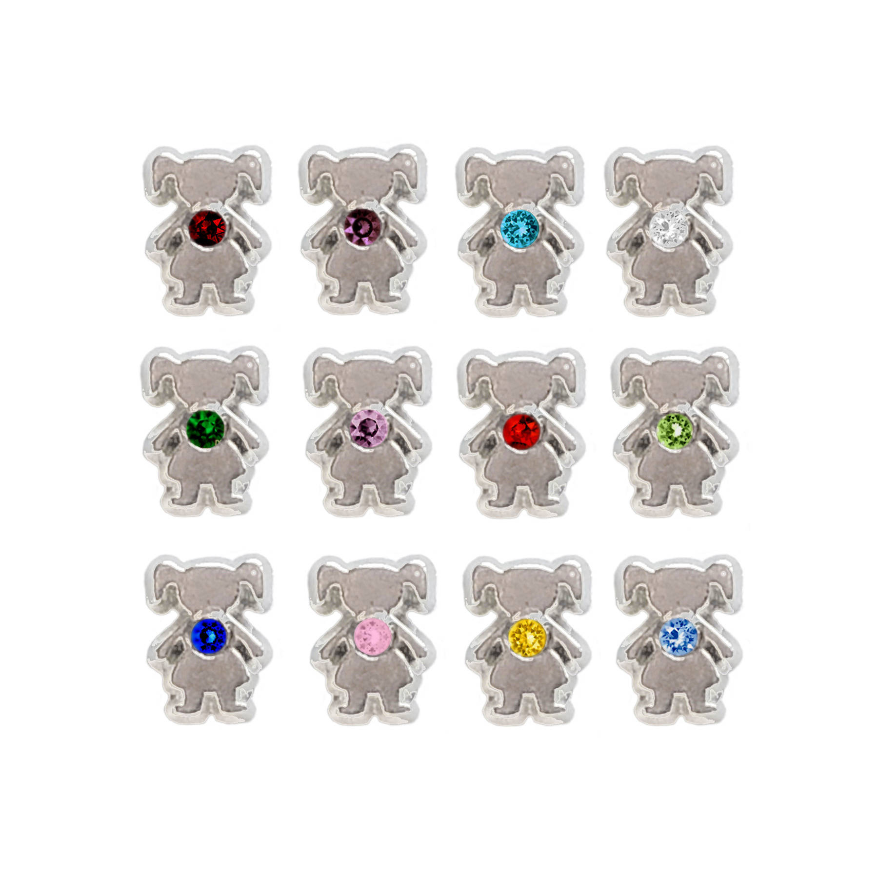 Cheap Origami Owl Charms Girl Birthstone Floating Charm Fits Origami Owl Lockets
