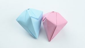 Cheap Origami Paper How To Make An Origami Diamond With Pictures Wikihow