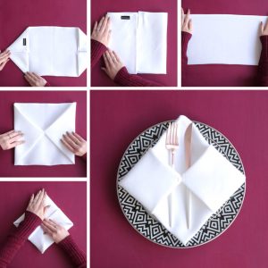 Christmas Origami Napkin 3 Simple Christmas Napkin Folding Ideas Sam Hood