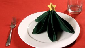 Christmas Origami Napkin Christmas Napkin Folding Ideas Holiday Table Setting Ideas