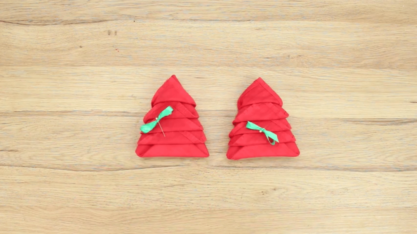Christmas Origami Napkin How To Fold Napkins For Festive Christmas Dinner Table Setting