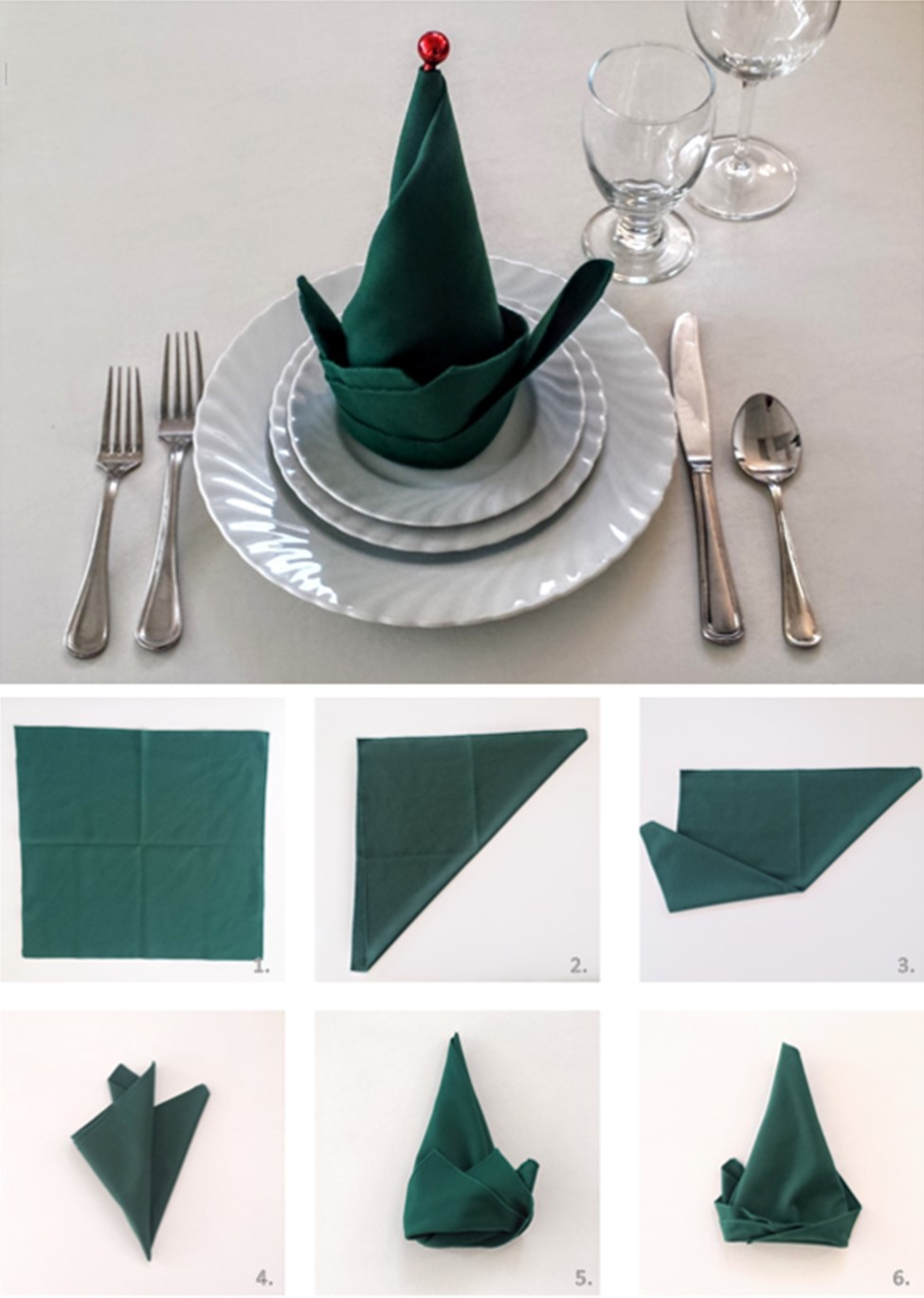 Christmas Origami Napkin Napkin Folding Blog Front Range Event Rental