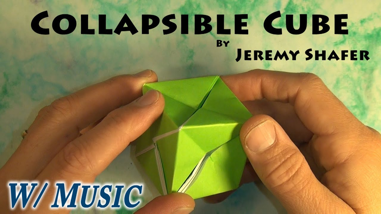 Collapsible Origami Box Collapsible Cube With Music