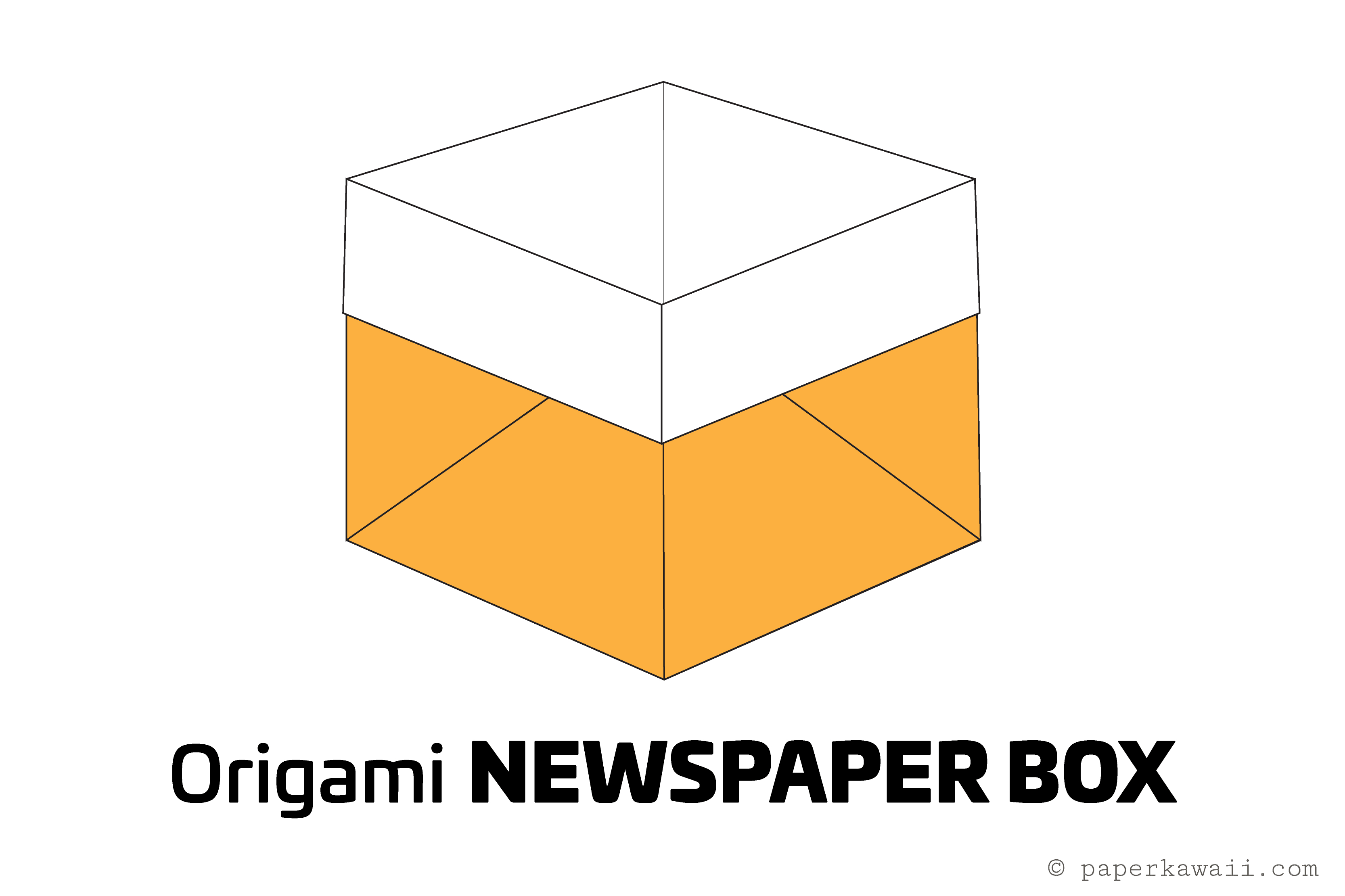 Collapsible Origami Box Easy Origami Newspaper Box Tutorial
