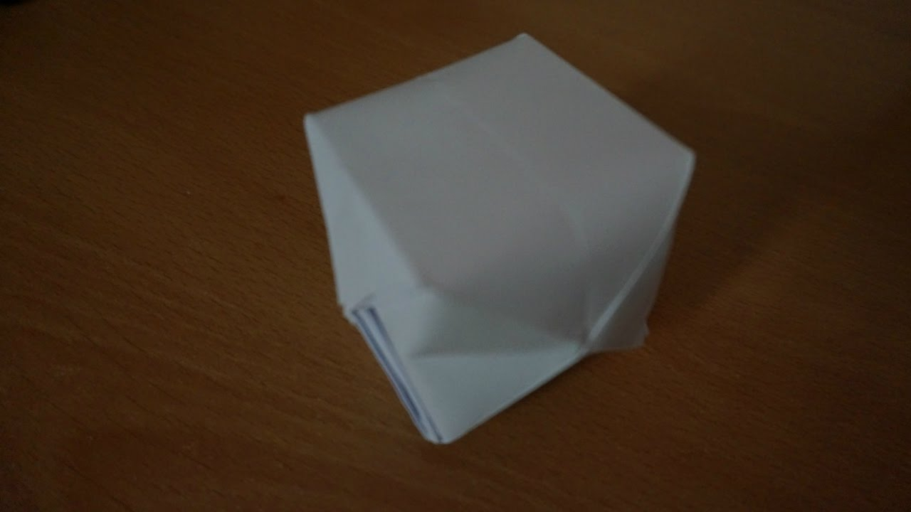 Collapsible Origami Box How To Make A Collapsible Origami Cube How To
