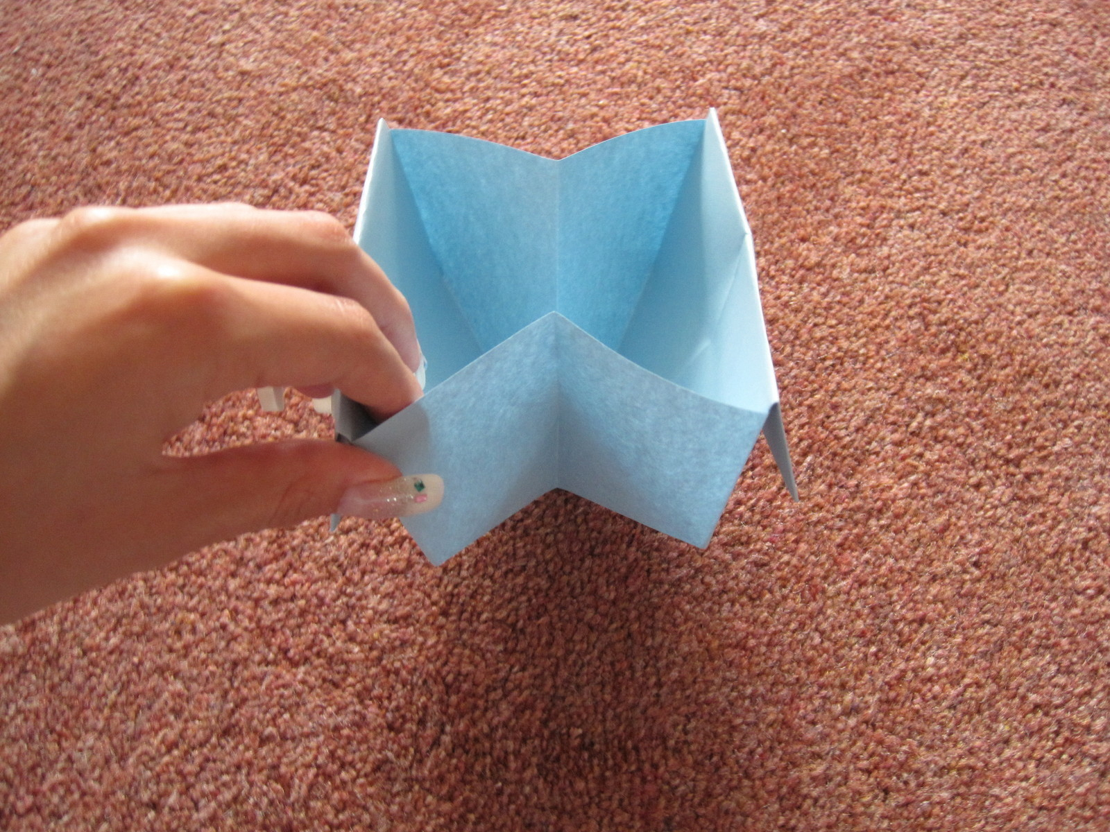 Collapsible Origami Box Quick Origami Disposable Trash Box How To Fold An Origami Box