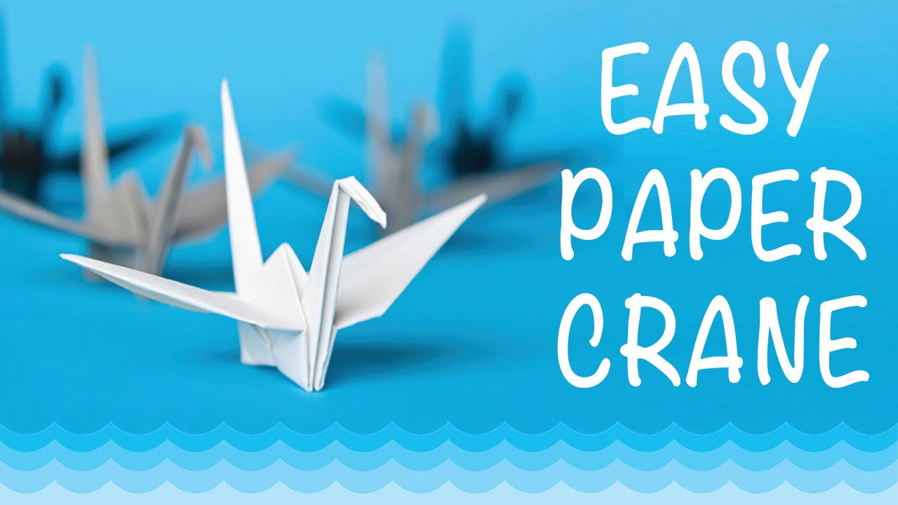 Crane Origami Video How To Make A Paper Crane Origami Step Step Easy