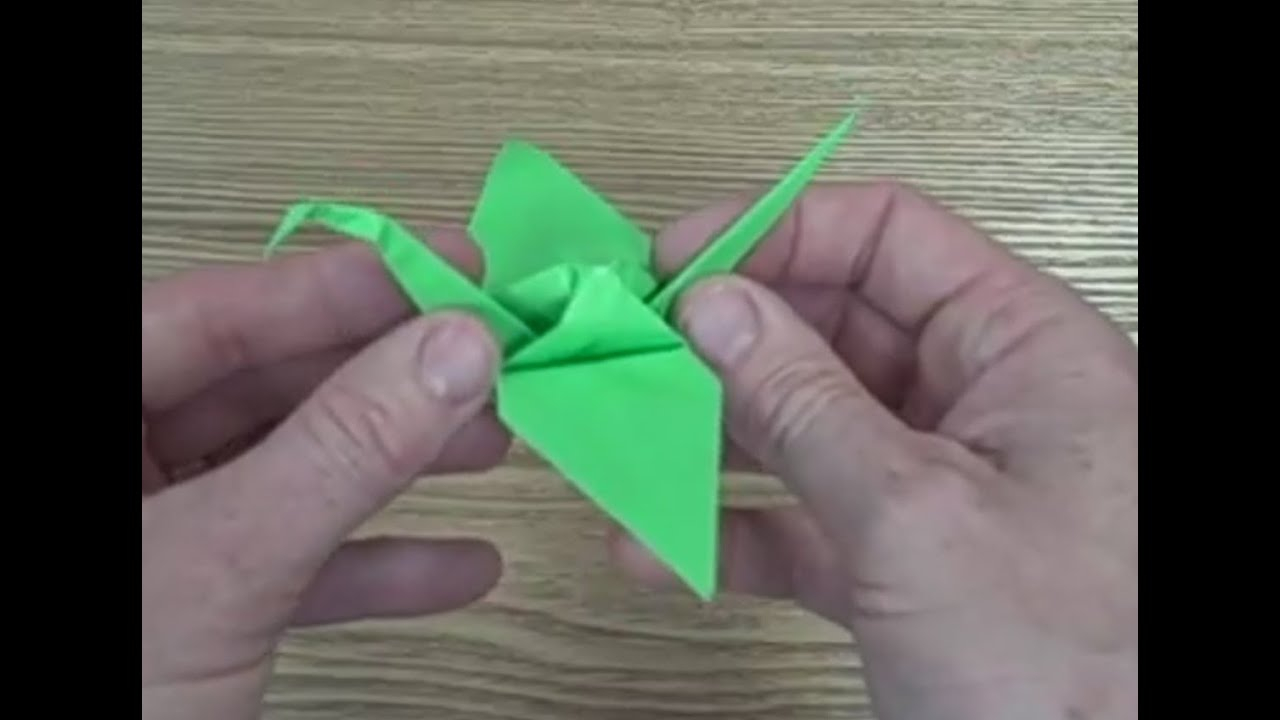 Crane Origami Video How To Make An Origami Crane 1000 Sadako Paper Peace Cranes