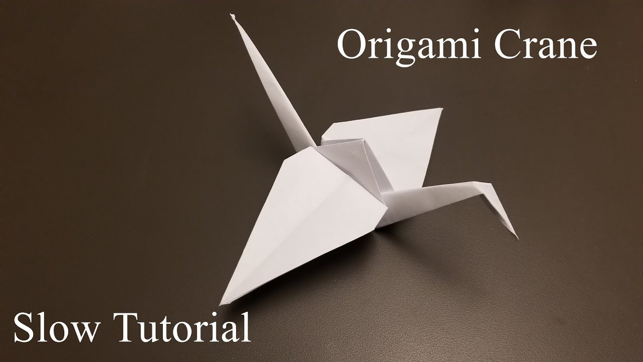 Crane Origami Video Origami Crane How To Make The Origami Crane Slow Tutorial